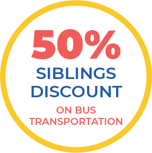 50% Sibling Discount