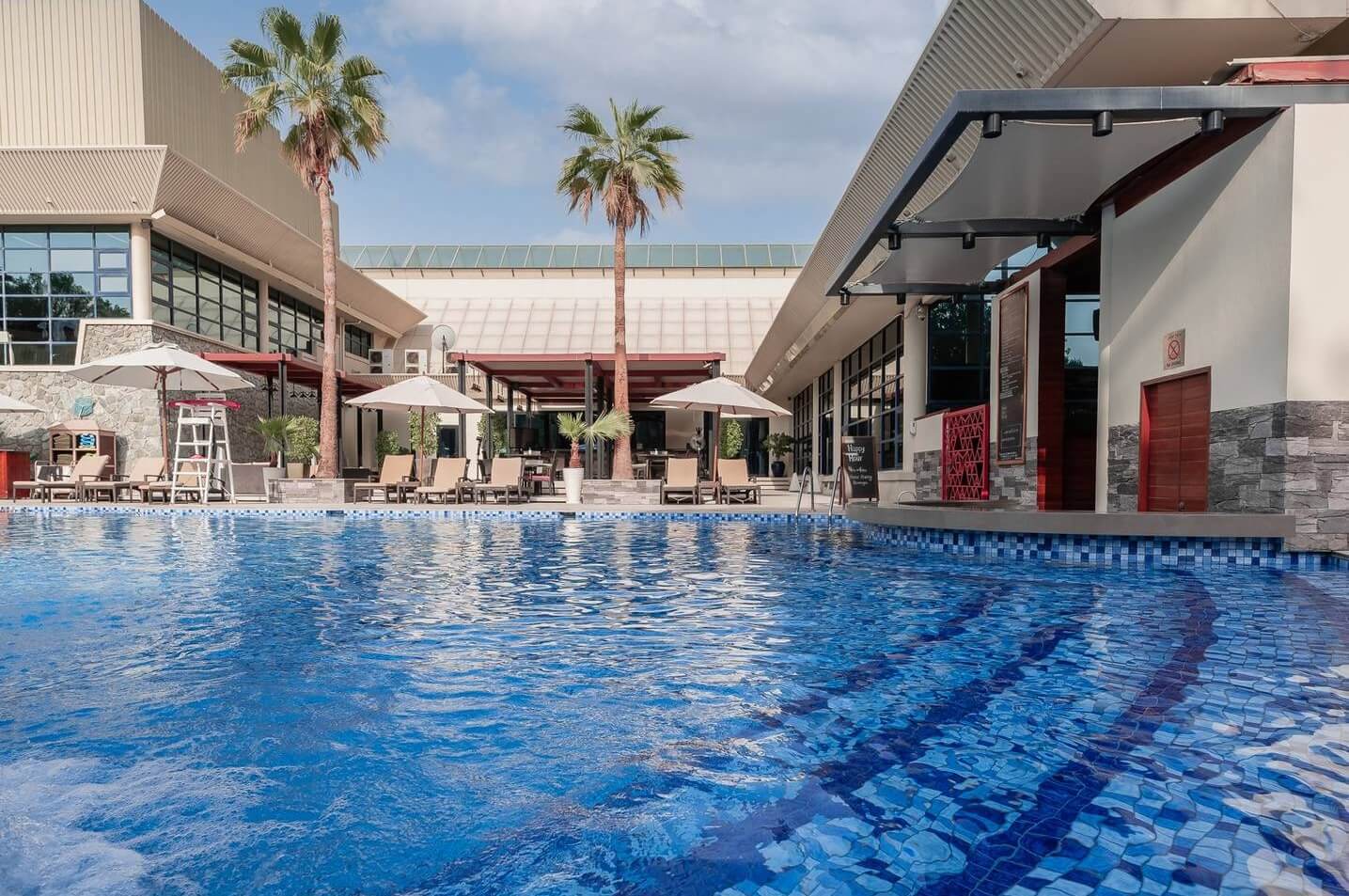 Swimming pool wide view